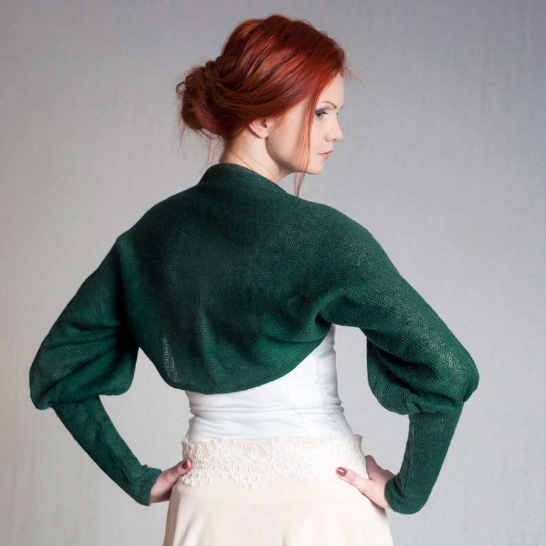 Wedding Bolero shrug puff sleeve bolero Bridesmaid sweater Evening dress cover up jacket Bolero Wedding cape