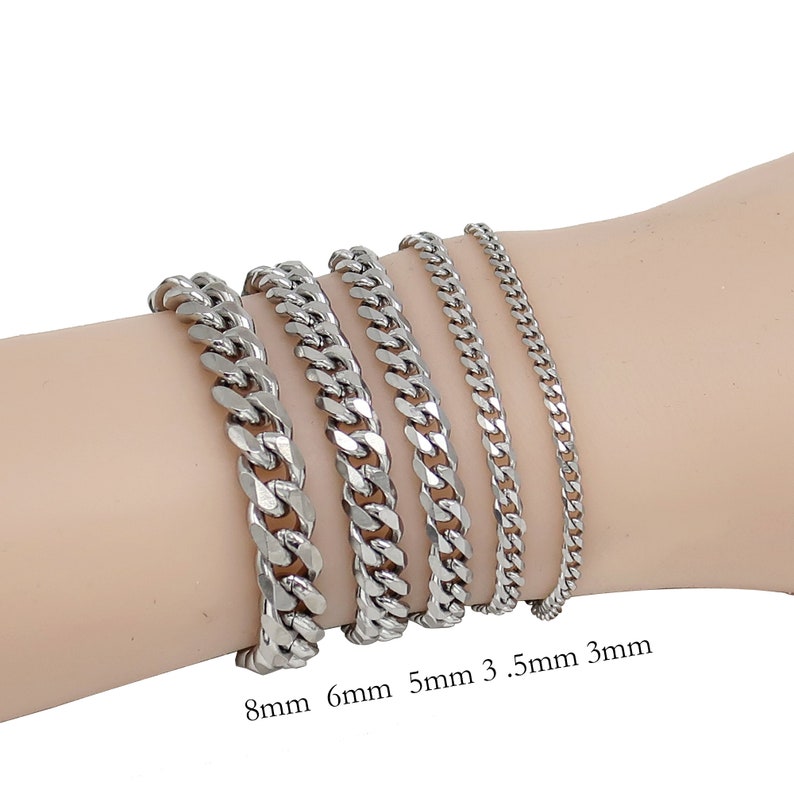 Stainless Steel Cuban Chain Necklace for Men or Women , Cuban Link Chain Curb Necklace, Cuban Link Bracelet, Curb Chain Bracelet
Analyze listing