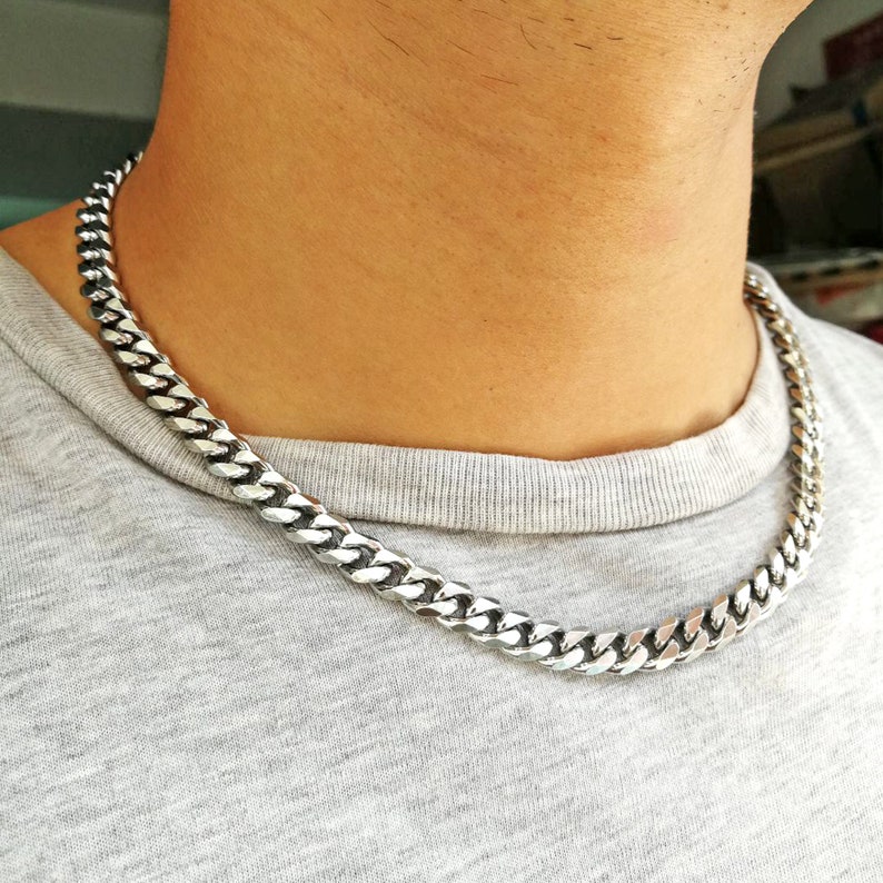 Stainless Steel Cuban Chain Necklace for Men or Women , Cuban Link Chain Curb Necklace, Cuban Link Bracelet, Curb Chain Bracelet
Analyze listing