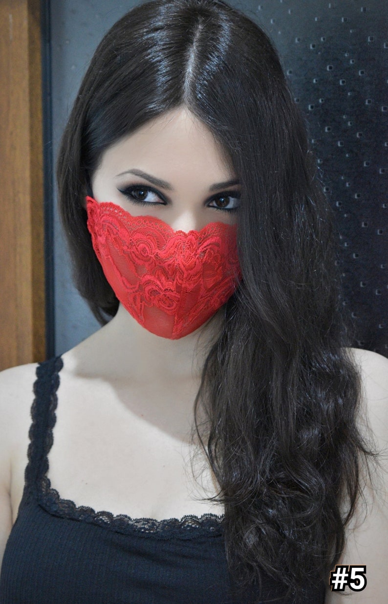 Single Layer Lace Mask/ Breathable Face Mask/Thin Mask/Sheer Lace Mask/Airy Mask/Light Face Mask/Mesh Face Covering/Lightweight Cooling Mask