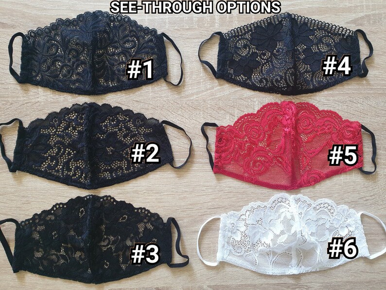 Single Layer Lace Mask/ Breathable Face Mask/Thin Mask/Sheer Lace Mask/Airy Mask/Light Face Mask/Mesh Face Covering/Lightweight Cooling Mask