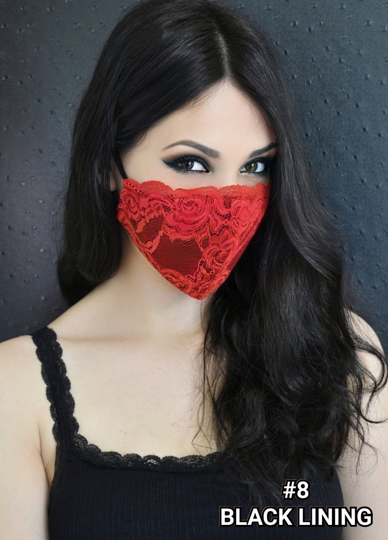 Single Layer Lace Mask/ Breathable Face Mask/Thin Mask/Sheer Lace Mask/Airy Mask/Light Face Mask/Mesh Face Covering/Lightweight Cooling Mask