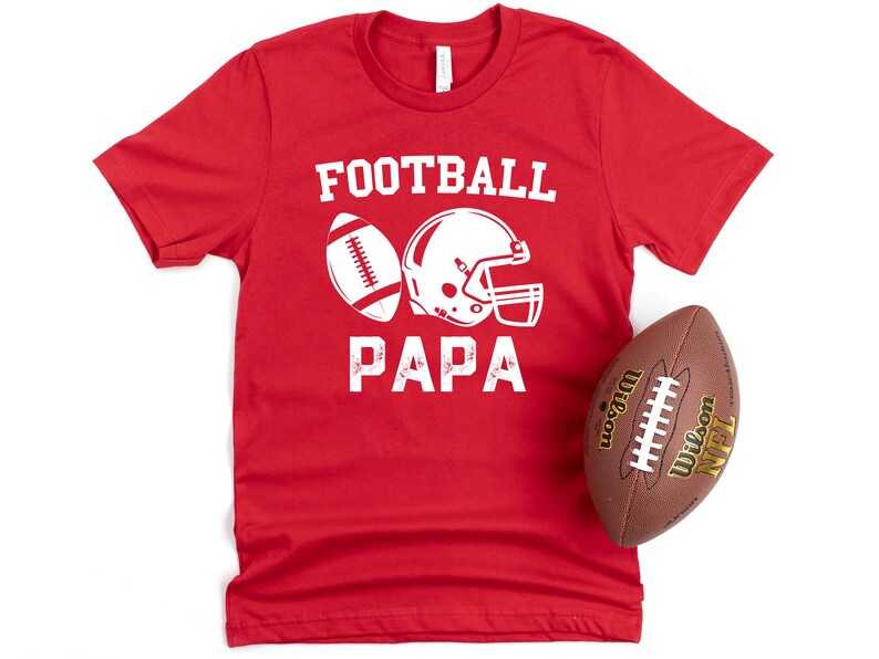 Football Papa, Grandparent, Football Grandpa Shirt, Game Day, Personalized Football Gift for Papa