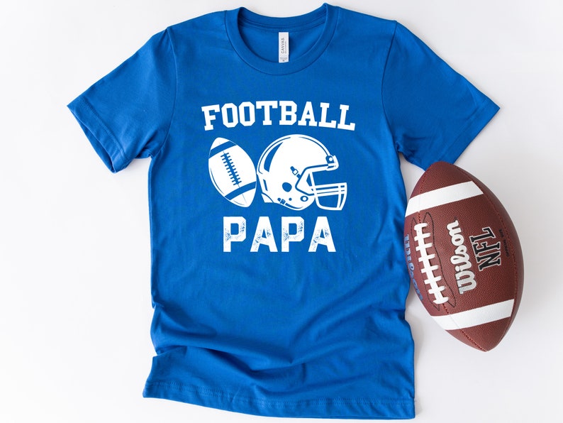 Football Papa, Grandparent, Football Grandpa Shirt, Game Day, Personalized Football Gift for Papa