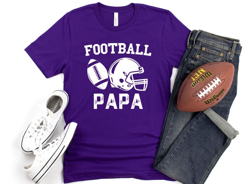 Football Papa, Grandparent, Football Grandpa Shirt, Game Day, Personalized Football Gift for Papa