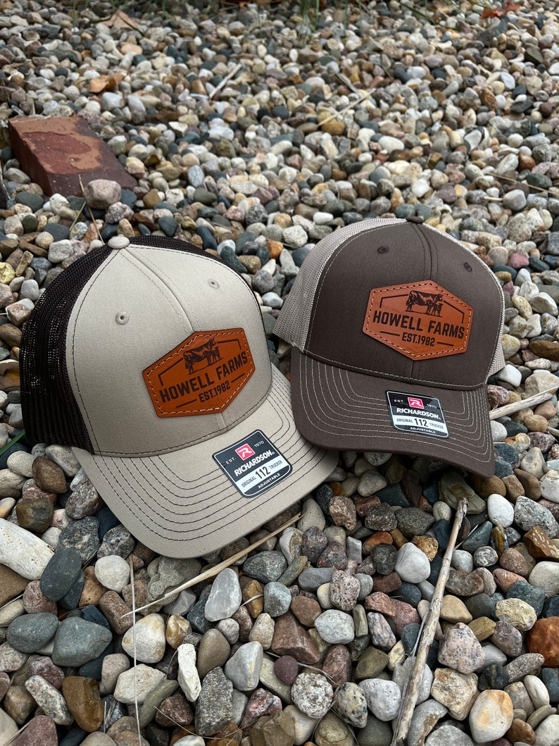 Custom Richardson 112 Laser Engraved Leather Patch Hat- Personalized Cow Calf Farm Name with Est Date Hand Stitched Real Leather Ranch Brand
Analyze listing