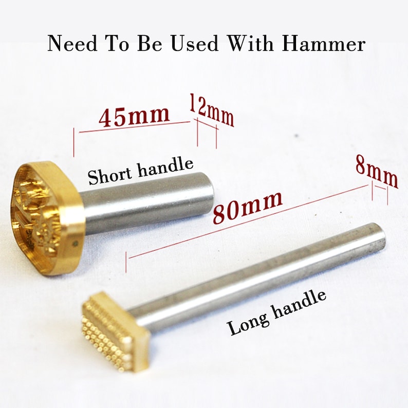 Custom Leather Stamp, Personalized Brass Leather Stamp, Hot Foil Stamp, Leather Logo Iron Stamp, Leathercraft Tools, Leather Embossed Stamp
