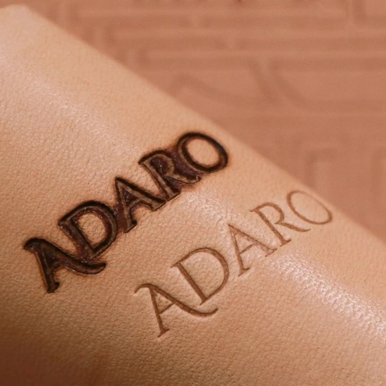 Custom Leather Stamp, Personalized Brass Leather Stamp, Hot Foil Stamp, Leather Logo Iron Stamp, Leathercraft Tools, Leather Embossed Stamp
