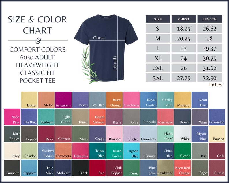 Comfort Colors&reg; Pocket Shirt, Blank Shirts, Personalizable T-Shirts, Trendy Unisex Custom T-shirts, Women Shirts, Men Tee