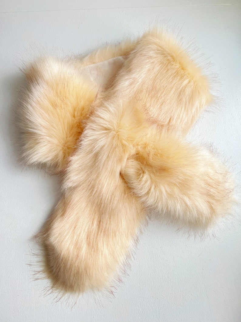 Red Faux Fur Scarf / Fur Scarf / Bridesmaid Gifts / Christmas Red Scarf / Red Faux Fur/ Holiday Season