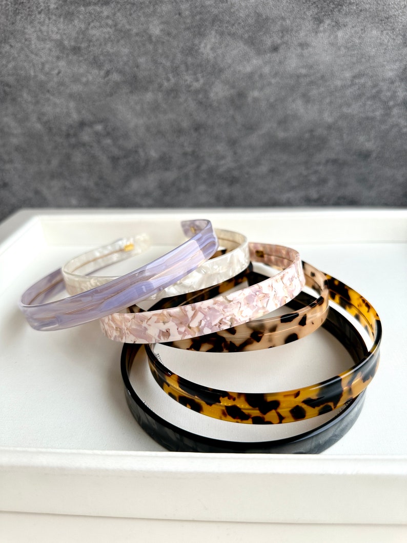 Vintage Tortoiseshell Acetate Adjustable Headband,Thin Leopard Headband,Hard Headband,Acrylic Headband,Women Hairband,hair accessories