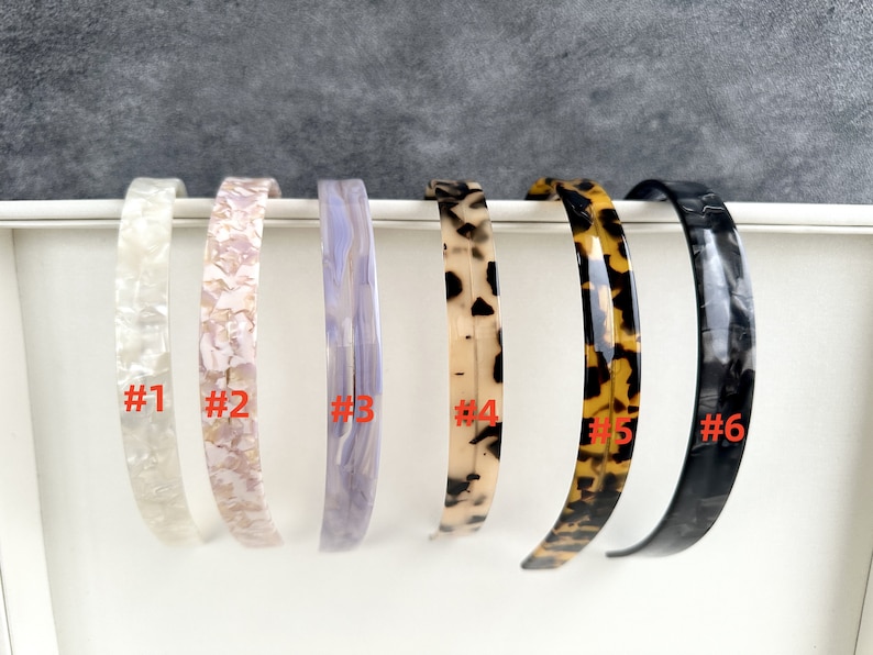 Vintage Tortoiseshell Acetate Adjustable Headband,Thin Leopard Headband,Hard Headband,Acrylic Headband,Women Hairband,hair accessories