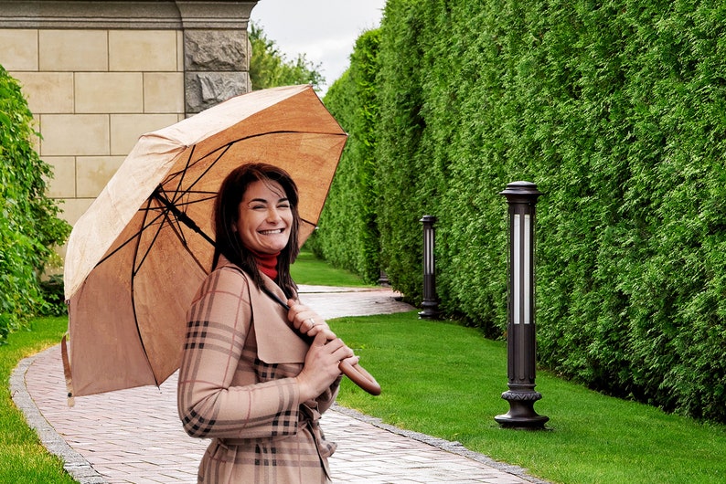 Cork Umbrella with Wooden Handle &ndash; Eco-Friendly and Stylish
