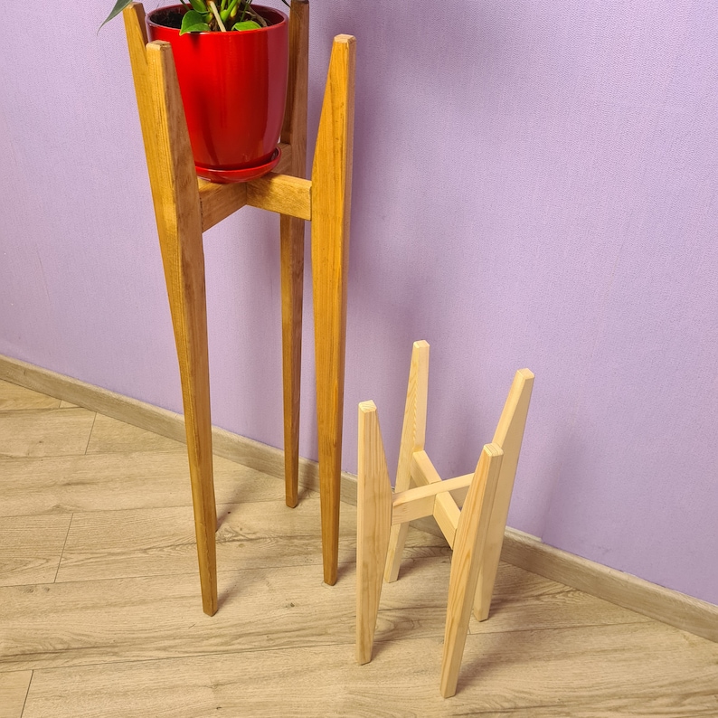 Plant holder-minimalist design, modern vintage plant stand, indoor planter, house plant stand, wooden planter stands, retro modern woodstand