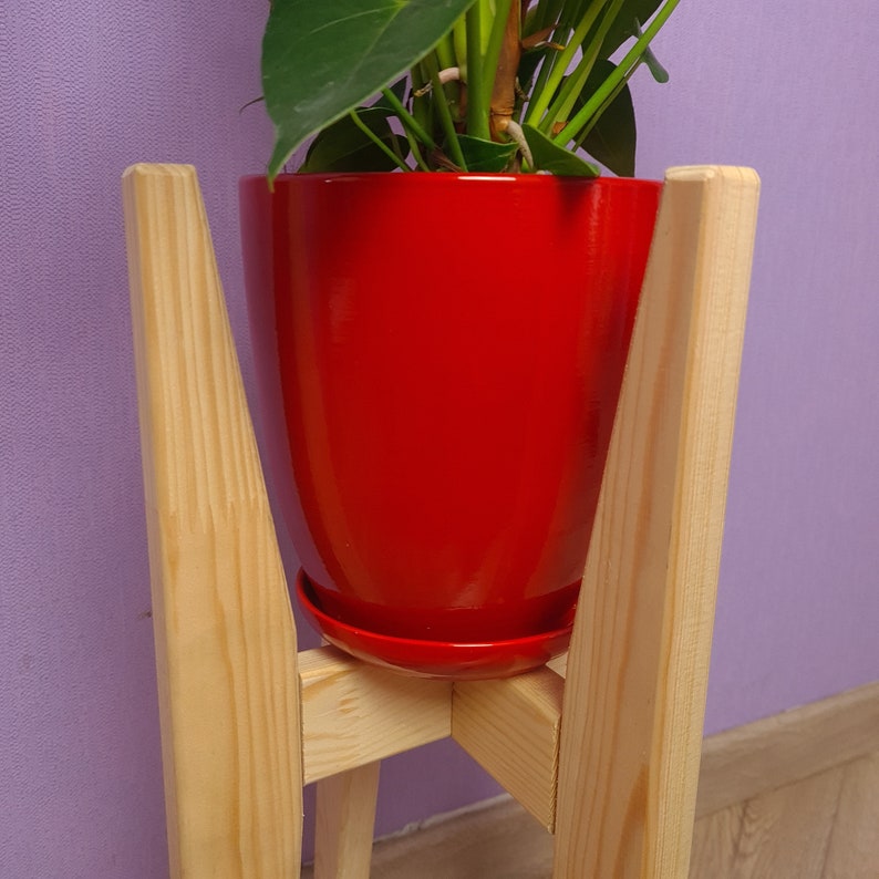 Plant holder-minimalist design, modern vintage plant stand, indoor planter, house plant stand, wooden planter stands, retro modern woodstand