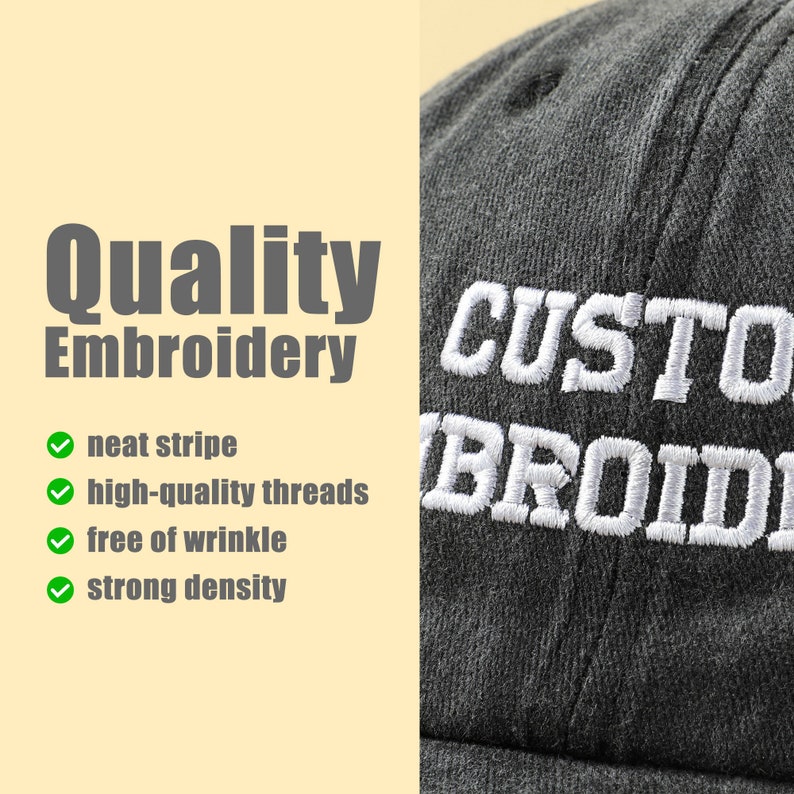 Custom Embroidered Cap | Personalized Embroidery Logo Baseball Hat | Bachelorette Bachelor Party Hats | Gift for Dad Mom Him Her Boyfriend
Analyze listing