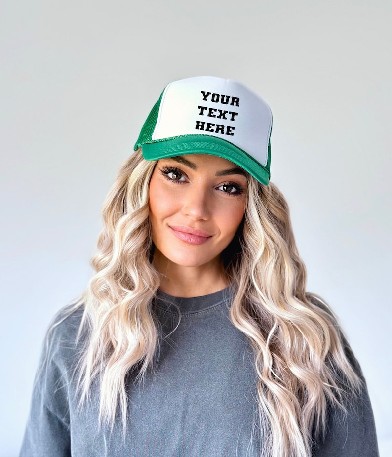 Custom Foam Trucker Hat: Personalized Text or Logo Snapback, Customized gift hat for her
Analyze listing