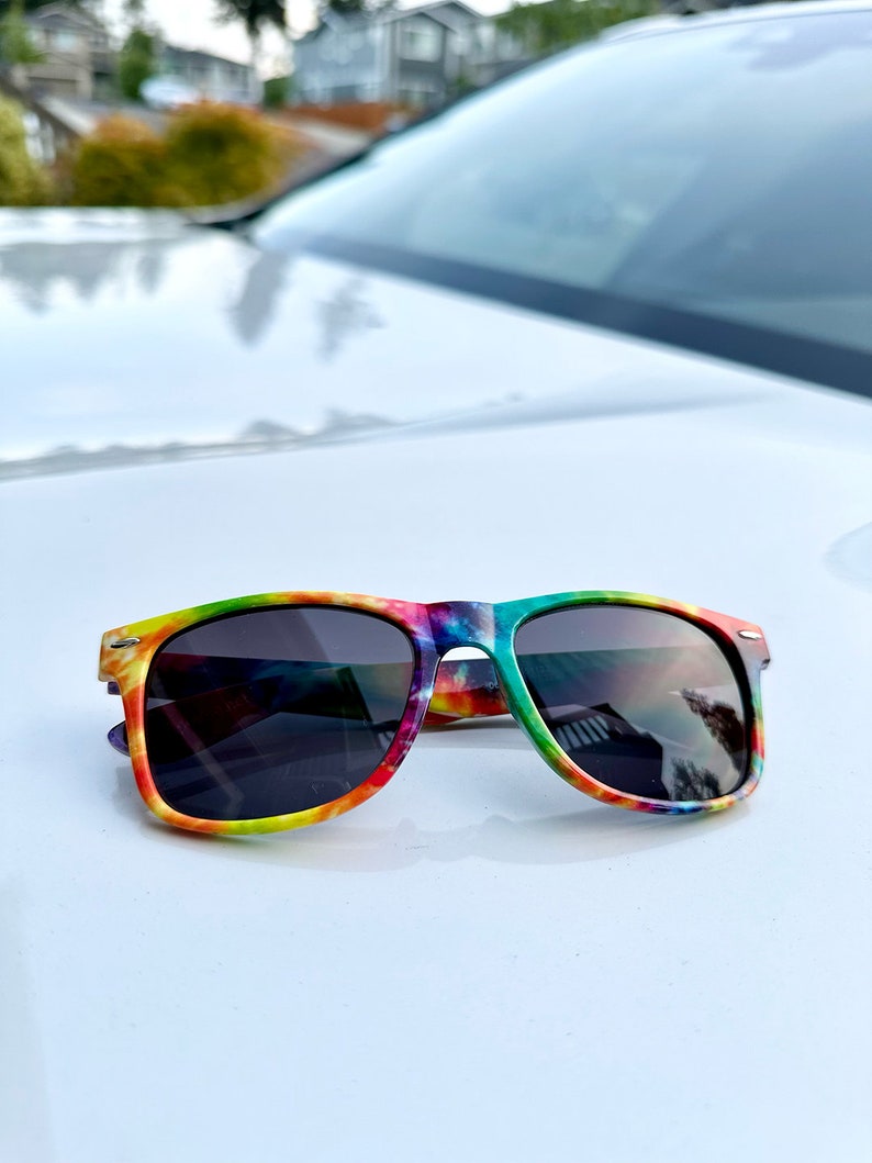 Tie Dye Pride Sunglasses, Seattle Pride