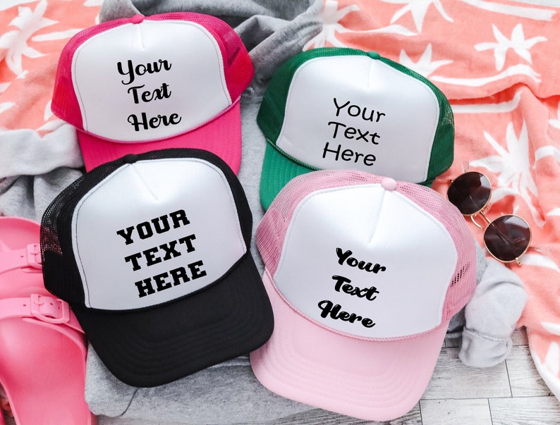 Custom Foam Trucker Hat: Personalized Text or Logo Snapback, Customized gift hat for her
Analyze listing