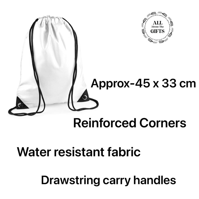 Boys Personalised Martial Arts Bag, Karate Judo Taekwondo Bag For Boys, Drawstring Bag For Sports Kit, Boys Self Defence Training Bag