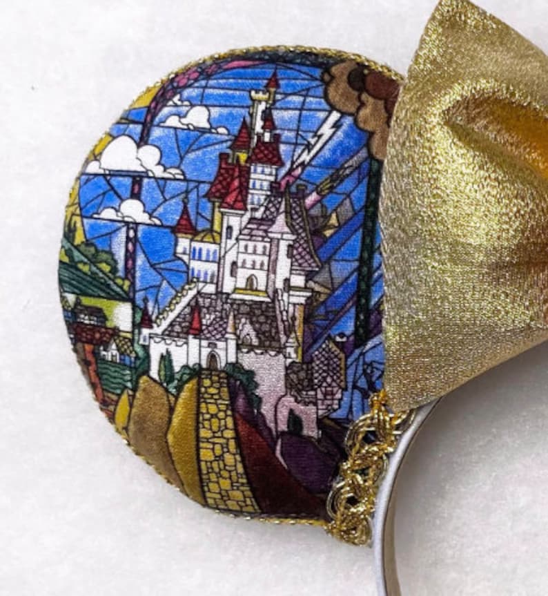 Beauty & The Beast Mouse Ears, Belle Ears, Mouse Ears, Belle, Beast, Beauty and the Beast Disney Ears, Belle Disney Ears