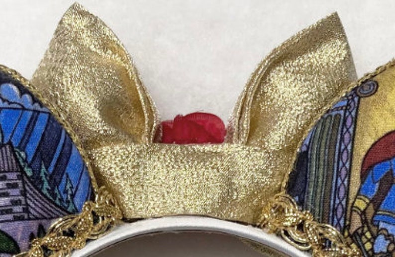 Beauty & The Beast Mouse Ears, Belle Ears, Mouse Ears, Belle, Beast, Beauty and the Beast Disney Ears, Belle Disney Ears