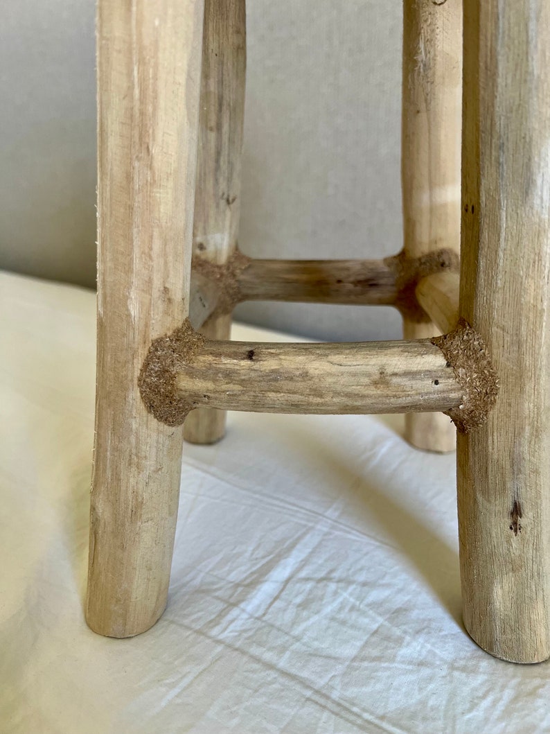 Warm Brown Wood Riser: Farmhouse Plant Stand, Kitchen Decor
