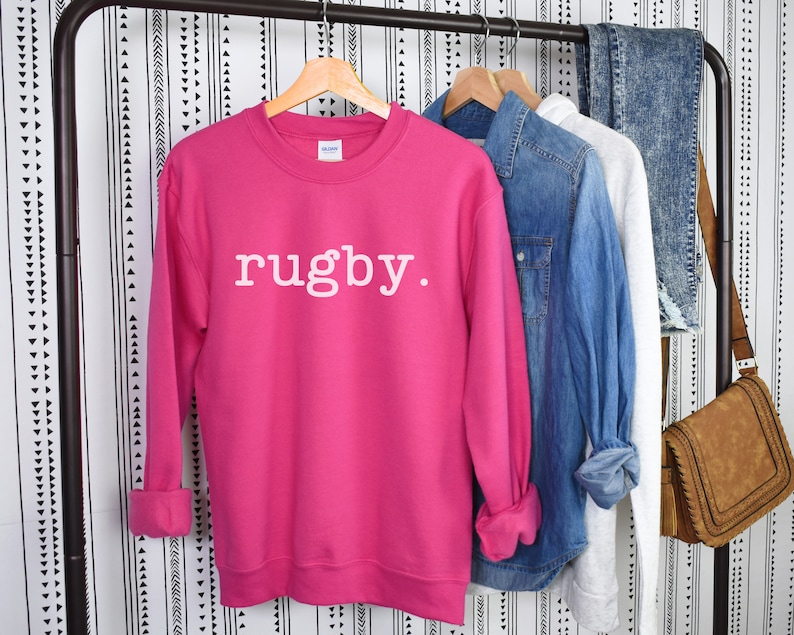 Rugby Sweatshirt Rugby Mom Crewneck, Gift for Rugby Player Sports Fan Apparel, Perfect Gift for Rugby Lovers