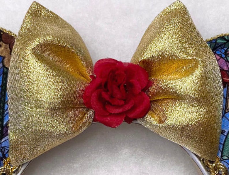 Beauty & The Beast Mouse Ears, Belle Ears, Mouse Ears, Belle, Beast, Beauty and the Beast Disney Ears, Belle Disney Ears