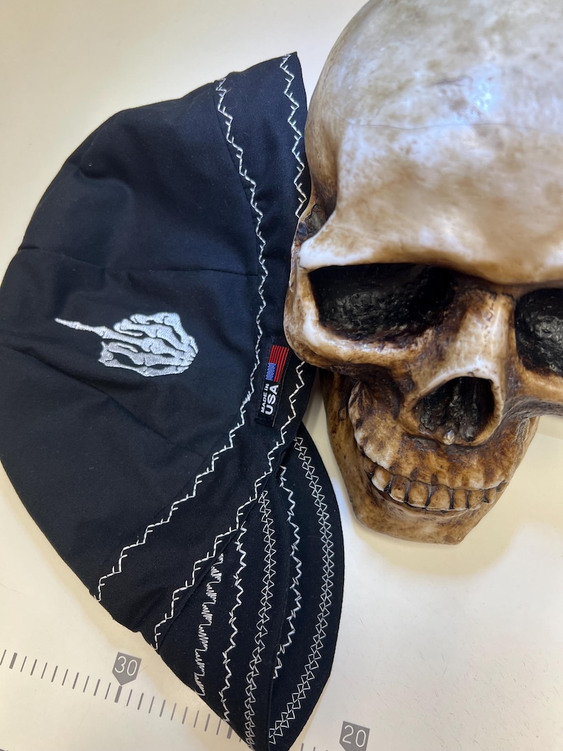 SHOVE IT -Embroidered-with white accent stitching - Reversible made to order- pre shrunk - 100% cotton
Analyze listing