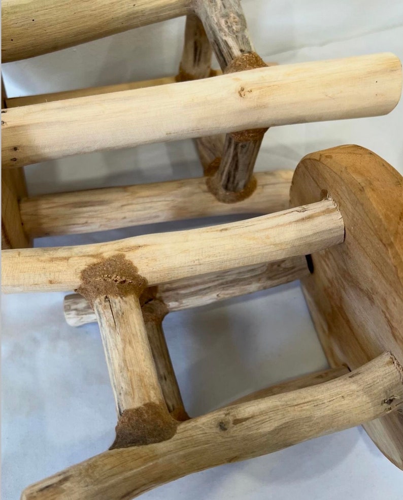 Warm Brown Wood Riser: Farmhouse Plant Stand, Kitchen Decor
