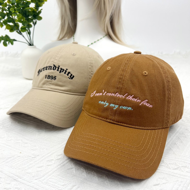 Custom Embroidered 3D Text Hat，Embroidery Logo Baseball Hat,Party Hats,Gift for Dad Mom Him Her Boyfriend,Bride Hat,unisex cotton dad hats
Analyze listing