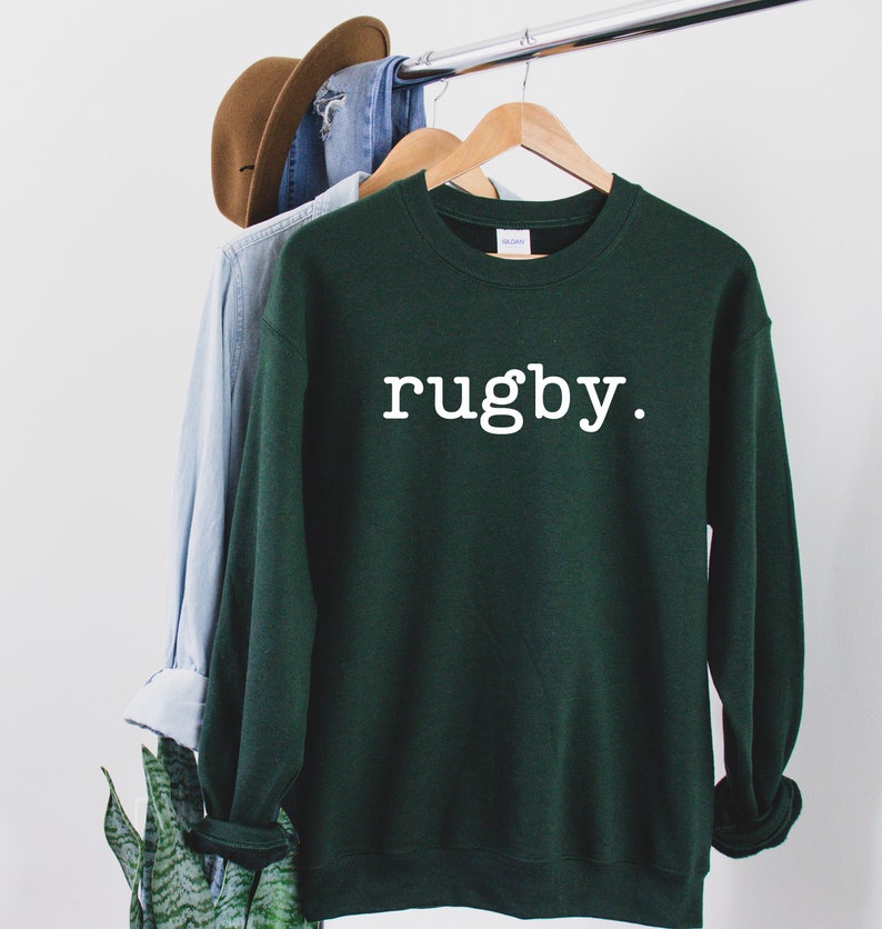 Rugby Sweatshirt Rugby Mom Crewneck, Gift for Rugby Player Sports Fan Apparel, Perfect Gift for Rugby Lovers