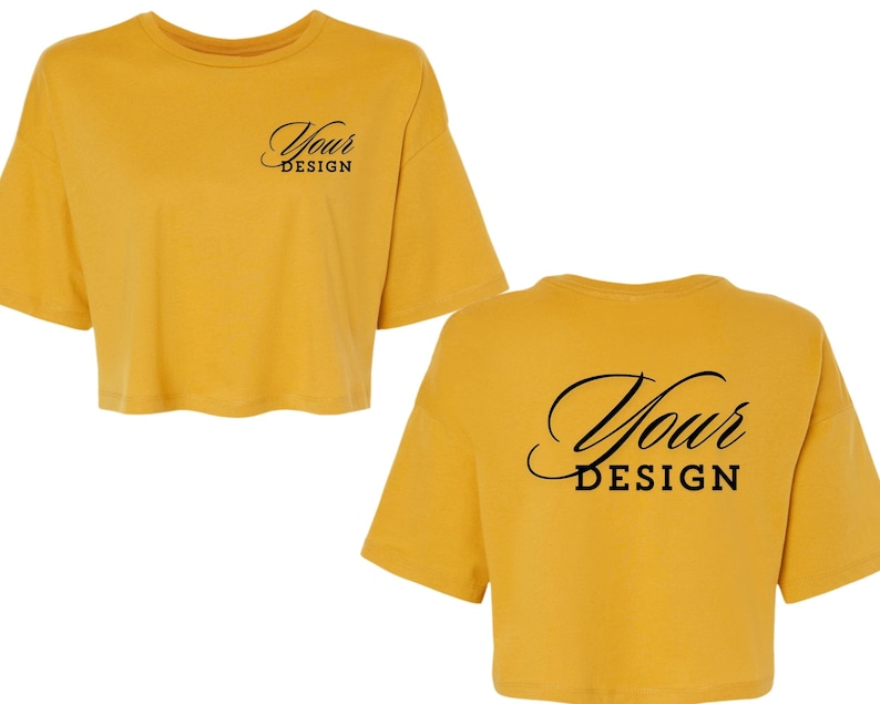 Custom Text Logo Crop Tops, Customized Cropped T-shirts, Custom Logo Crop Tees, Custom Company Shirts, Custom Women Tees, Custom Design Tees