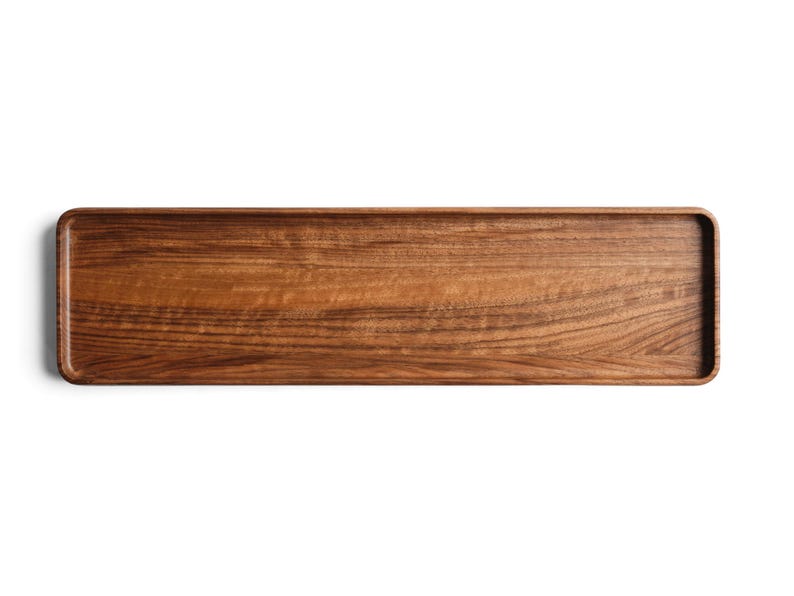 Handmade Beech Wood Desk Organizer Set: Minimalist Office Storage
