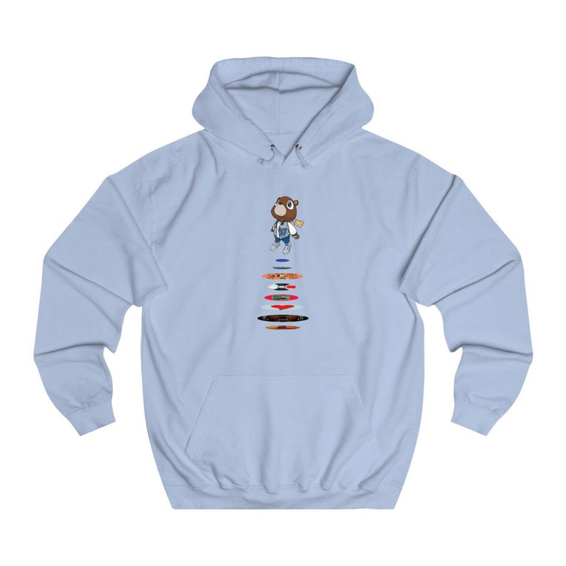Kan West Graduation Hoodie, The College Dropout, Graduation Bear, Gift for