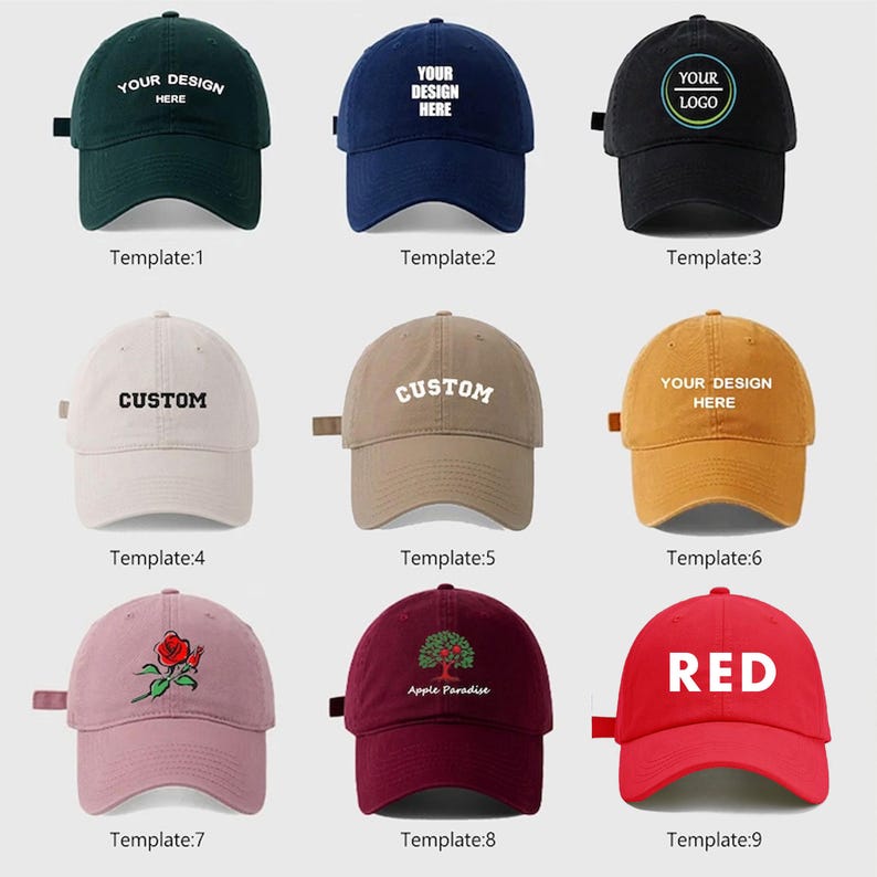 Custom Embroidered 3D Text Hat，Embroidery Logo Baseball Hat,Party Hats,Gift for Dad Mom Him Her Boyfriend,Bride Hat,unisex cotton dad hats
Analyze listing