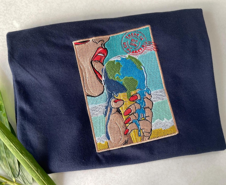 Embroidered t shirt, Custom embroidered photo shirt, custom embroidered tshirt, Custom embroidered photo