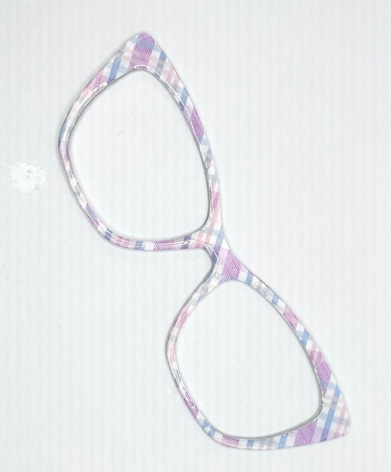 Pastel Plaid Spring Magnetic Toppers for Eyewear such as Pair Brand