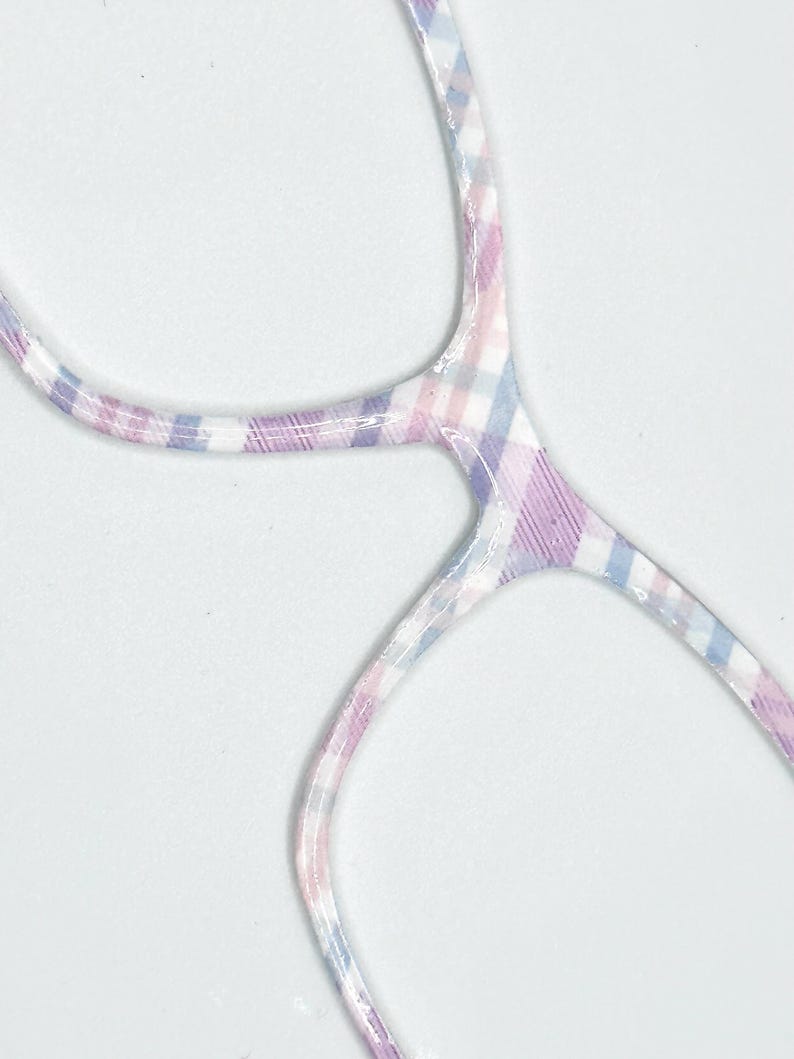 Pastel Plaid Spring Magnetic Toppers for Eyewear such as Pair Brand