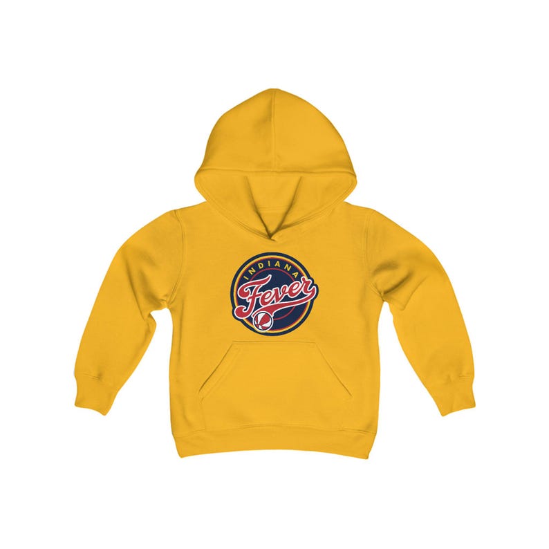 Youth Premium Indiana Fever Heavy Blend Hooded Sweatshirt for Young Indiana Fever Fan