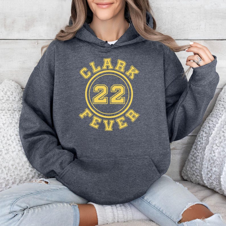 Clark Fever Hoodie Adult Unisex Indiana Fan Fall Pullover Womens Basketball Sweatshirt Jersey