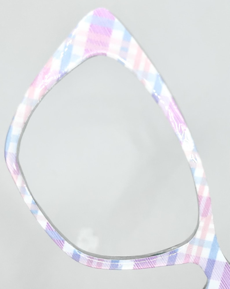 Pastel Plaid Spring Magnetic Toppers for Eyewear such as Pair Brand