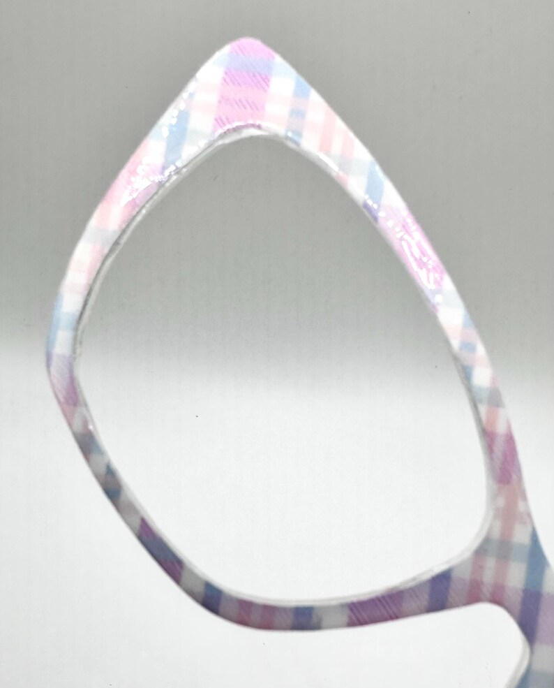 Pastel Plaid Spring Magnetic Toppers for Eyewear such as Pair Brand