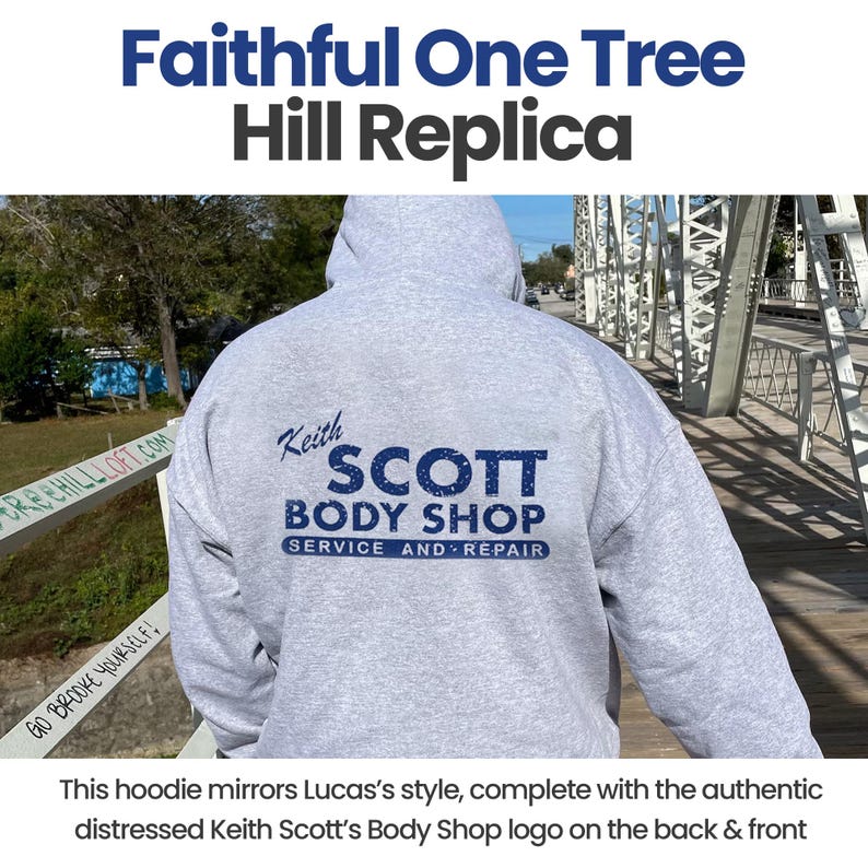 Keith Scott Body Shop Tv Show Pullover - One Tree Hill - Hoodie