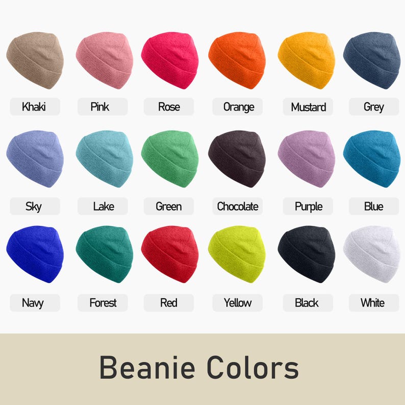 Embroidered Name Baby Adult Beanie Hat, Winter Beanies for Baby, Unisex Toddler Hat, Christmas Kids, 2-12 Years Old, Gift for Nieces/Nephews