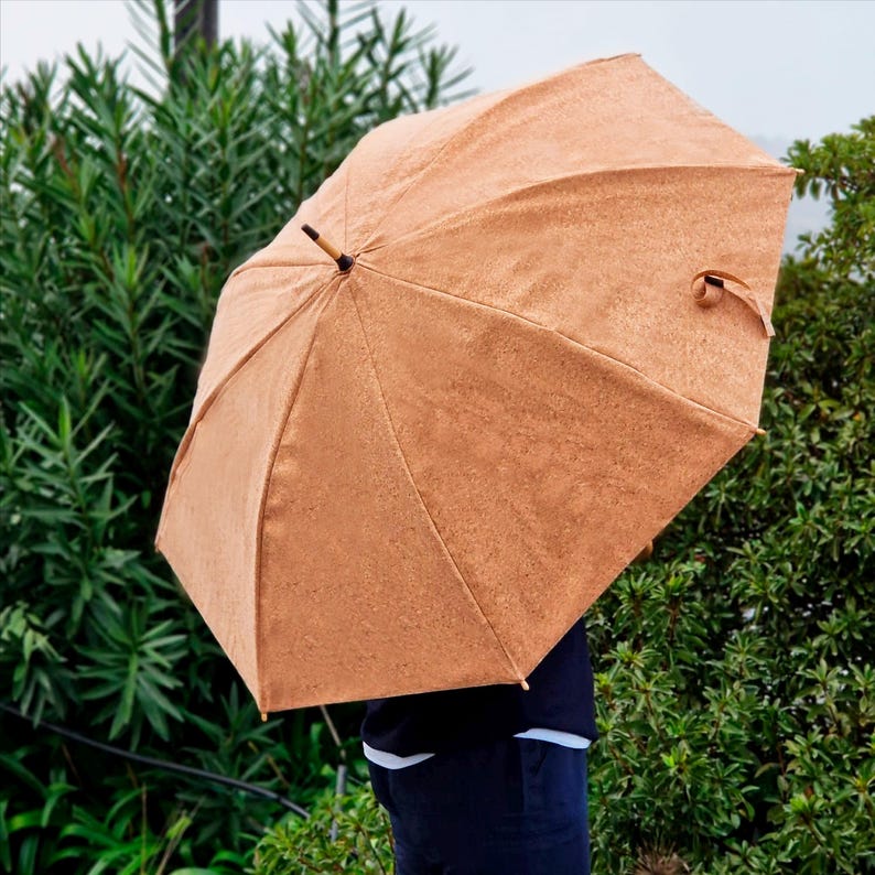 Cork Umbrella with Wooden Handle &ndash; Eco-Friendly and Stylish