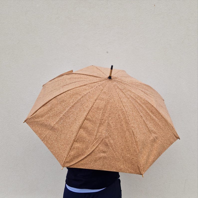 Cork Umbrella with Wooden Handle &ndash; Eco-Friendly and Stylish