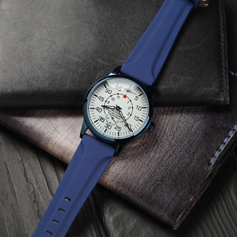 Mens Pobeda - "Air Force", Vintage Soviet Pilot Watch, Mechanical, Unique Gift for men