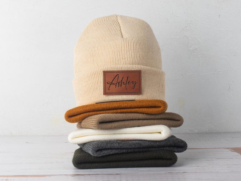 Personalized Baby Beanie, Newborn Baby Beanie Hat, Adult Kids Hat with Name Patch, Unisex Baby Hats, Adult Beanie Hat with Name
Analyze listing